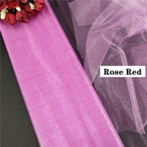 48 cm * 5 m 웨딩 장식 organza 커튼 스노우 원사 거즈 요소 깎아 지른 크리스탈 실크 꽃 투투 아치 파티 용품 8zsh015, 48CMX10M-SH015-1_4, rose red_13