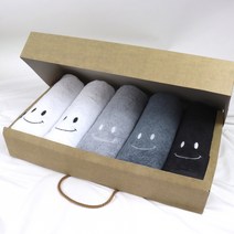 코튼알리오 40수코마사 스마일 수건선물세트5P, 혼합(랜덤), 5p