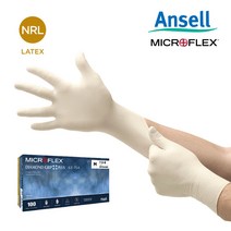 (안셀)마이크로플렉스 다이아몬드그립플러스(63-754) 일회용 라텍스장갑, 63-754(DGP)-L, 1개
