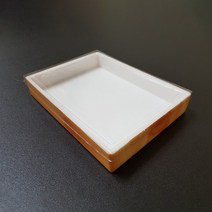 [BR] 일회용 떡 초밥 포장 도시락 용기 우드락 통 8호+뚜껑 1박스 155세트, [BR] 우드락상자+뚜껑 통8호 155세트