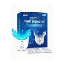 Teeth Whitening Kit Gel Pen Strips Hydrogen Carbamide Peroxide for Sensitive Gum Braces Care 32X LED