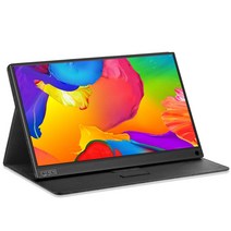 스마트모니터 세로 휴대용 컴퓨터 모니터 듀얼 와이드 리퍼 배그용 스크린 zeuslap lcd hd 15.6 usb type c hdmi 호환, 협력사, 회색