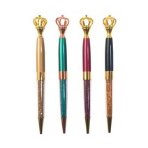 메탈 크리스탈 왕관 볼펜 홍보 필기구 문구 학용품 인쇄가능 판촉물 보석 이쁜 펜, 크리스탈 왕관볼펜+인쇄+아크릴투명케이스