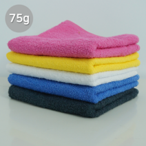 타올킹 업소용 75g 미용수건 10장 얇은 타월 운동센터 이발소, 백색