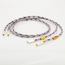 하이파이 오디오 RCA 인터 케이블 1pair OCC 6N 금도금 커넥터 (1m~3m), 1.5m
