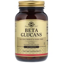솔가 베타 글루칸 200mg 60정 Solgar Beta Glucans 60 Tabs, 1개