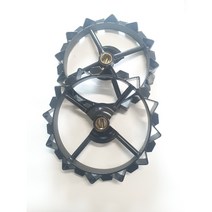 아세아 관리기 철바퀴 관리기부품 좌우세트 일반5cm, 1개