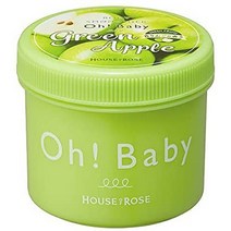 House of Rose 일본아마존 하우스오브로즈 오베이비 바디스크럽 그린애플 각질제거 셀프관리 350g 1개