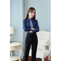 남녀 커리어 공용 트윌 긴팔 셔츠 화이트 칼라 작업복 슬림 비즈니스 정장 기질 라이닝 커플룩
