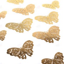 입체 나비 스티커 나비 벽 장식 자매방 인테리어 A골드