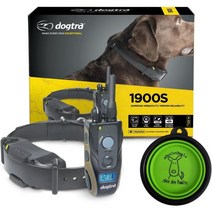 Dogtra 1900SE 칼라 - LCD 화면이 있는 3/4마일 원격 트레이너 완전 방수 보너스 각인된 아울렛 딜 접이식 애완동물 여행용 그릇, 1 Dog -1900S w/eOutletDeals Cu