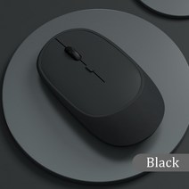 무소음마우스 블루투스 아이패드 저소음 마우스 샤오미블루투스 무선 마우스 울트라 씬 싱글 모드 노트북 컴퓨터 pc 게이머 샤오미용 무선마우스, Black