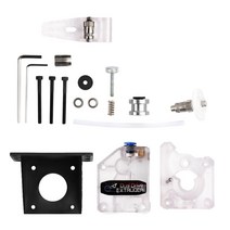 금속 압출기 키트 1.75mm CR10 Ender 3 Prusa I3 3D 프린터 부품에 적합, 10.7x8.7x7.5cm, 투명, 스테인레스 스틸 플라스틱