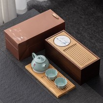 이벤트 비지니스 컬렉션 열렸다 업 중 가을 선물 하객 기프트 주문제작 LOGO 거래처 동반 예물 2559704995, 여요 한 주전자 두 잔 나무 상자 다