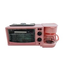 전기 오븐 핫도그 로스트 머신 3 in 1 조식 기계 빵 메이커 토스터 주방 가전 가정용 요리 로티 메이커, 4.UK - Pink