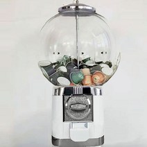 가정용 커피 캡슐 자판기 뽑기 보관 추첨기 가챠 기계, 화이트 바디  화이트 하단 화이트 커버 도어