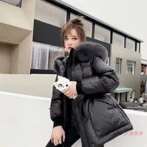 여자 겨울 모피 숏패딩 오리털 구스 점퍼 블랙프라이데이