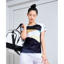 (예약판매)요넥스 티셔츠 2023SS 231TS022F MIDNIGHT BLACK 여성 배드민턴 경기복 게임웨어 반팔 티셔츠 오남스포츠