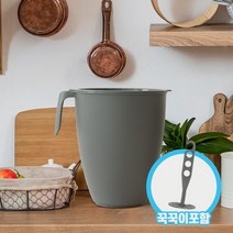 얼쓰 완벽밀폐 음식물쓰레기통 5L + 꾹꾹이, 그레이 + 꾹꾹이 그레이