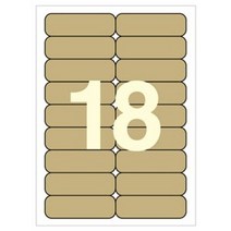 세모네모 크라프트 라벨지 18칸 100매 C-K3029, 상세페이지 참조, 상세페이지 참조