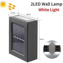 COB LED 태양광 조명 야외 PIR 모션 센서 햇빛 방수 벽 비상 거리 보안 램프 정원 장식, 19 2LED White Light