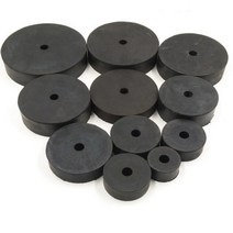 원형방진고무 125x25x45T 고무받침 고무발 방진고무패드 충격흡수, 1개