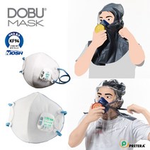 DOBU MASK 1급 방진마스크 방독면 화재대피용 마스크 가스마스크, 화생방용 CM-2