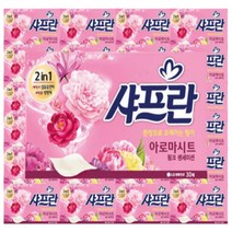 샤프란 시트 섬유유연제 핑크 30매 x24개