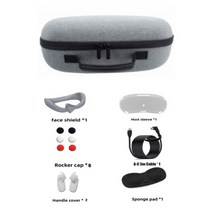 VR게임기 Pico4 VR 헤드셋 eva용 휴대용 보관 가방 방수 충격 방지 여행용 운반 케이스 피코 4 액세서리, 08 Combination 8