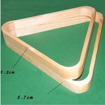 당구용품 손질도구 청소 관리 목재 당구 삼각형 랙 52mm/57mm 8 볼 액세서리 전문 수제 내구성 중국, 01 52mm
