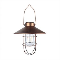 태양광 캠핑 무드등 장식 방수 아웃도어 캠핑 페스티벌 빈티지 무드 캠핑 텐트 천막마등, 작은 구리 디스크 램프