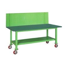 고하중 타공판넬 작업대 실습대 조립대 이동형 1800mm