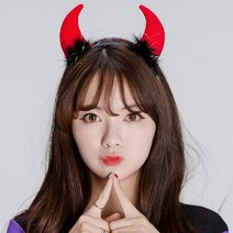 머리띠_이벤트_할로윈_(깜찍이악마머리띠)파티용품 A64E, 상세페이지 참조