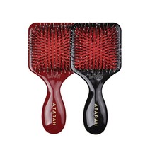 아타라 핸드메이드 데일리 빗 두피마사지 돈모 헤어브러쉬 미니 블랙 / 버건디 1+1, 미니 블랙+버건디 [LB514_59]