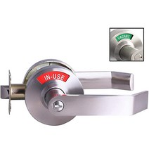 LYNN HARDWARE 상업용 레버 도어락 새틴 크롬 432366