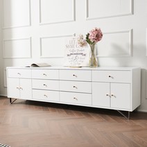 가온리빙 마이야 2000 tv장 거실장, 화이트