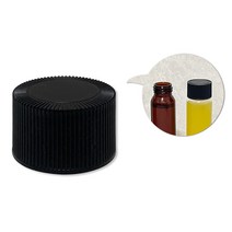 병뚜껑 스크류캡 24mm (SB30 40 50용) 유리병 갈색병마개, 플라스틱-블랙