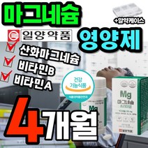 마그네슘 영양제 프리미엄 1박스 60정 약 2개월 제약회사 마그 네슈 비타민B 일양 비타민 비군 A B1 B6 B12 패밀리 직장동료 선물 부모님 일양약품 근육 신경 에너지 눈건강