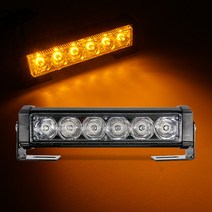 NEW LED바라이트 1구 옐로우 LED경광등 차량경광등 싸이키 12-24V용, 12V