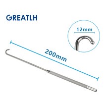 애완동물 200mm 긴 자궁 후크 동물 난소 절제술 스프레이 스누크 개 고양이 수의학 애완 정형 외과 기구 1, [05] Silver Ball Tip 12mm