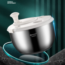 스텐 야채탈수기 수동 짤순이짤순이 채소탈수기 음식짤순이 음식물탈수기, 304 스테인레스 인바구니 탈수기