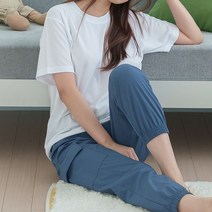 코튼원 여성 우븐 트레이닝 카고 팬츠