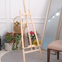 이젤 원목이젤 휴대용이젤 거치대 미술 나무 학교 전시회 드로잉, 나무이젤대형