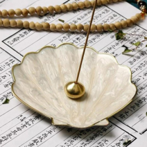 온더레드 진주조개 인센스스틱 홀더, 화이트