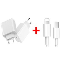 펜타오닉 18W 고속 충전기 + C to 8핀 고속 케이블 세트 아이폰 12 에어팟 프로 아이패드, PD 18W 충전기 + C to 8핀 2M