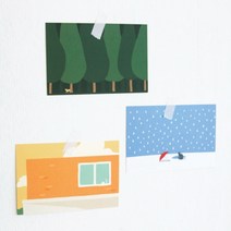 포스트 07 리틀띵 part 카드 손그림, 32눈밭에서