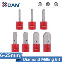 소형 탁상 밀링머신 서프파이프 선반가공 탁상바이스 밀링기 xcan 다이아몬드 밀링 비트 m14 나사 납땜 다이아몬드 볼 노즈 밀링 비트 타일 대리석 콘크리트, 40x25