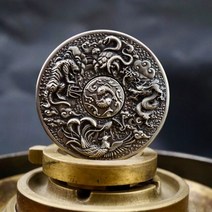 황동 약속 피젯 스피너 중국 전통 테마 성인 감압 금속 EDC 장난감, Cupronickel with box