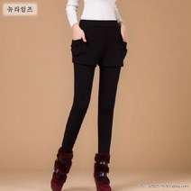 가을 겨울 레깅스 기모 덧대어 두꺼운 치마바지 랩 반바지 레깅스 롱 팬츠 뉴타임즈