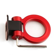 자동차 견인 고리 스트랩 차량 Universal abs car trailer ring sticker decoration auto rear front car 시뮬레이션 후크 키트, 빨간색, 1개